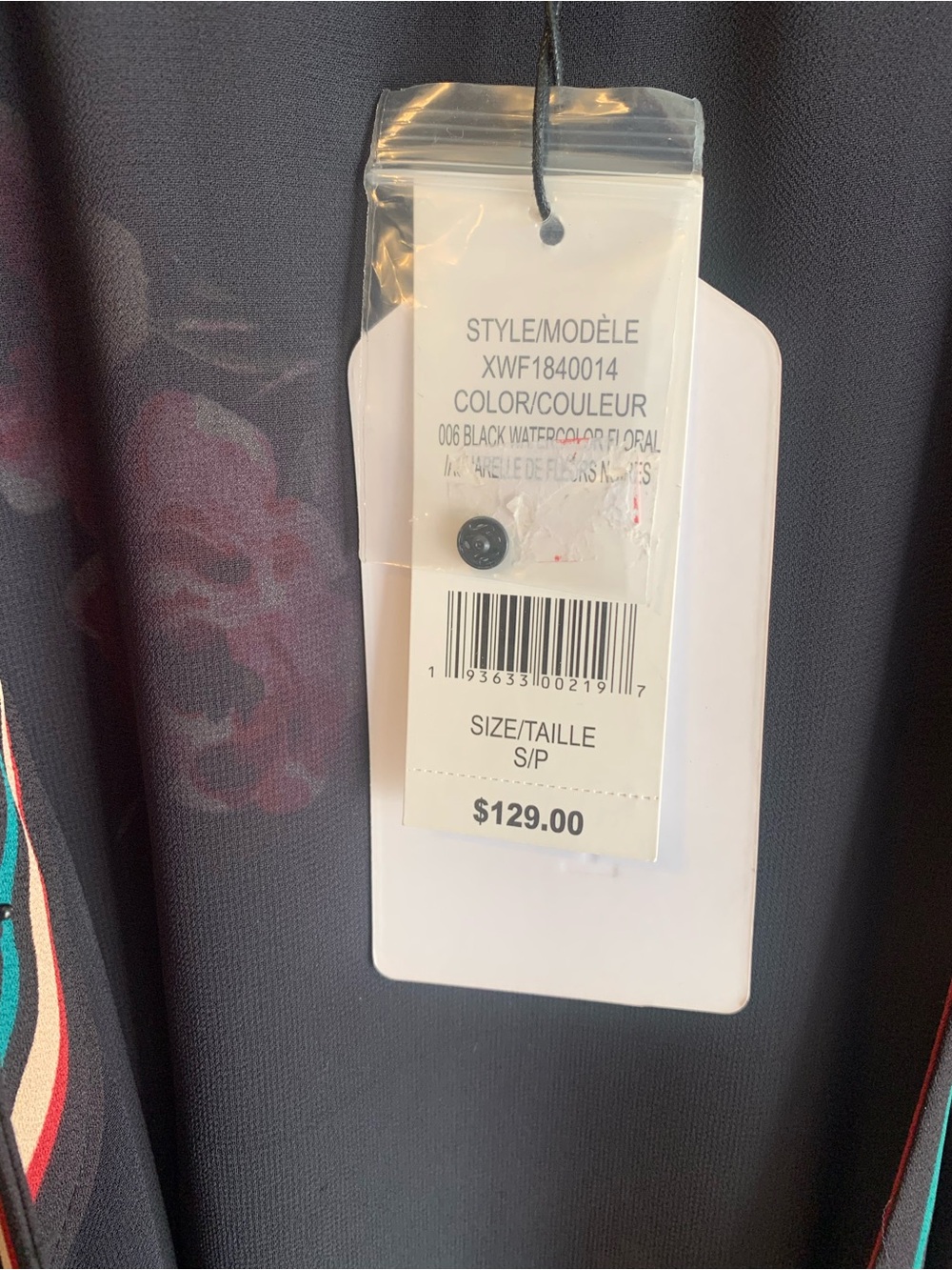 NWT Highline Collective Black Floral Wrap Maxi Dress Small MSRP $129 - Picture 5 of 6